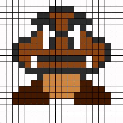 Goomba Mario Pixel Art Pixel Art Pixel Art Grid Pixel Art Templates ...