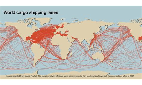 World cargo shipping lanes | GRID-Arendal