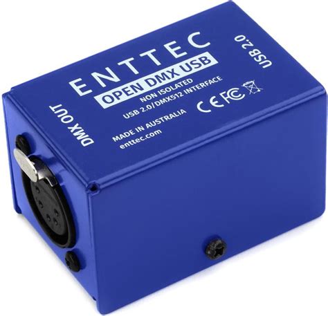 ENTTEC Open DMX USB 512-Ch Non-Isolated DMX Interface | Sweetwater