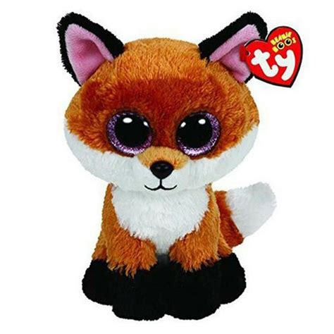 Ty Beanie Boos Stuffed & Plush Animal Colorful Brown Fox Toy Doll With Tag 15cm