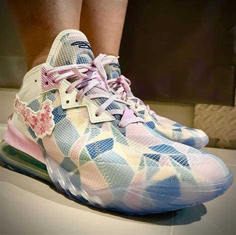 atmos Nike LeBron 18 Low Sakura | SneakerNews.com