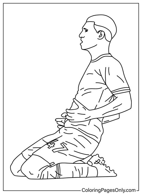 Phil Foden Free Coloring Page - Free Printable Coloring Pages