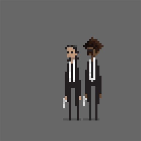 Super Heroes 8-bit Comic Pixel Art [Motion Graphics Gif]