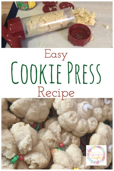 Easy Cookie Press Recipe - Simply Crafty Life | Recipe | Cookie press recipes, Easy cookies ...