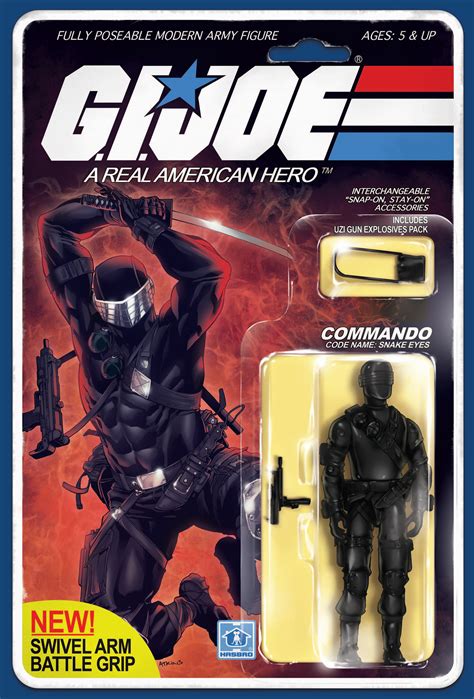 Hall of Comics Exclusive G.I. Joe #215 Snake Eyes Action Figure Variant ...