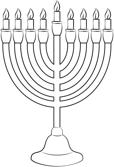 Menorah Printable Template | Free Printable Papercraft Templates