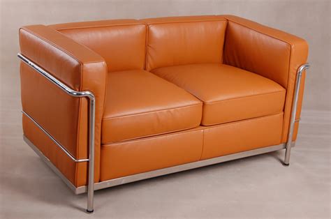 Le Corbusier LC2 2 Seat Sofa|replica le corbusier lc2|Le Corbusier chair factory