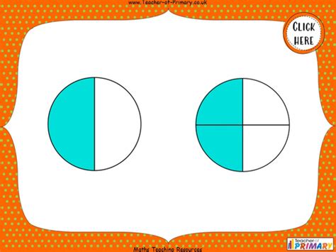 Equivalence of One Half and Two Quarters - Year 2 | Teaching Resources