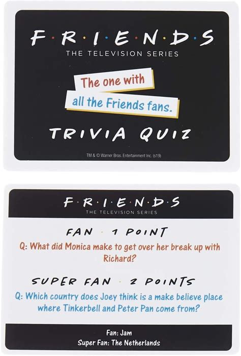 FRIENDS TRIVIA QUIZ | LOCAL FIXTURE