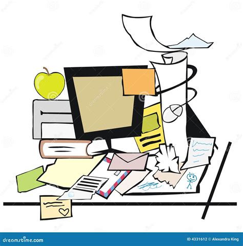 Messy Desk Stock Photography - Image: 4331612