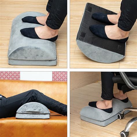 UBesGoo 17" Adjustable Foot Rest Under Desk Footrest Ergonomic ...