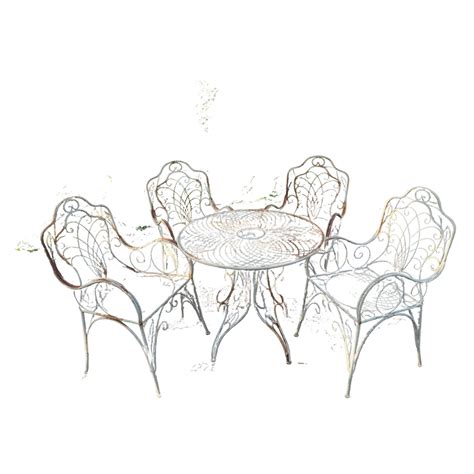 Set of Wrought Iron Patio Furniture from the Mellon Estate at 1stDibs