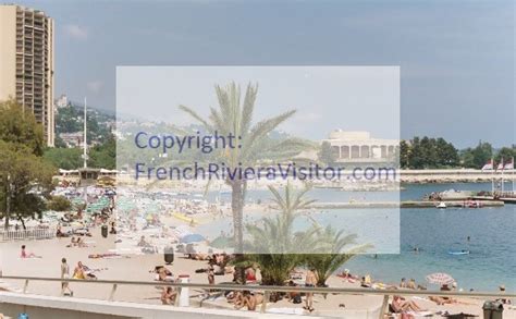 The beaches of Monaco on the French Riviera, Cote D'Azur