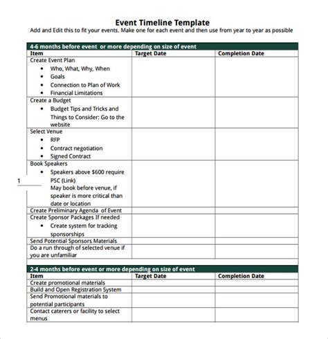 7+ Sample Advertising Timelines | Sample Templates