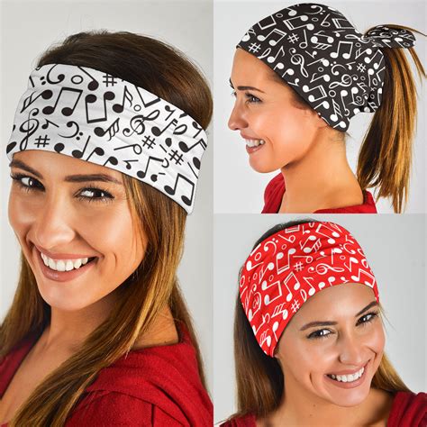 Music Notes Bandana 3-Pack - Artistic Pod