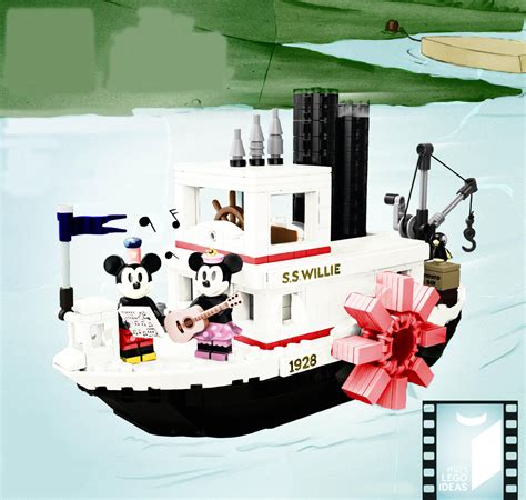 Lego 21317 Steamboat Willie colorized by me. : r/lego