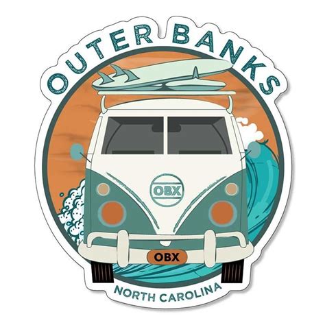 3 inch Outer Banks Van Decal | Outer banks, Outer, Banks logo