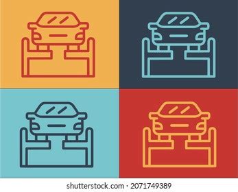 Car Service Stand Logo Simple Flat Stock Vector (Royalty Free) 2071749389 | Shutterstock