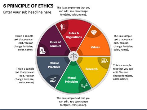 6 Principle of Ethics PowerPoint Template - PPT Slides