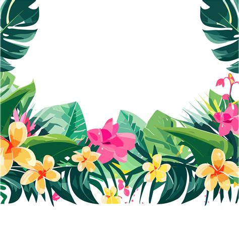 Flower border clipart transparent background 24029966 PNG