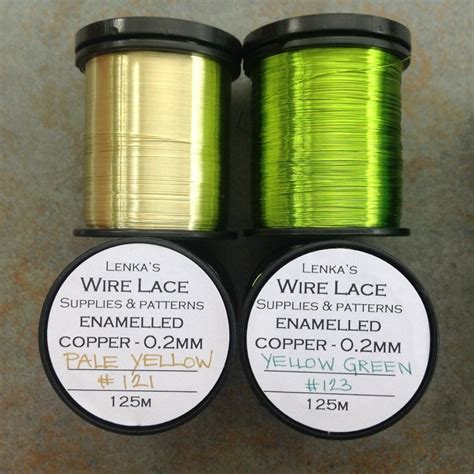 GREEN Coloured Copper Wire for Lacemaking size 0.2 mm gauge