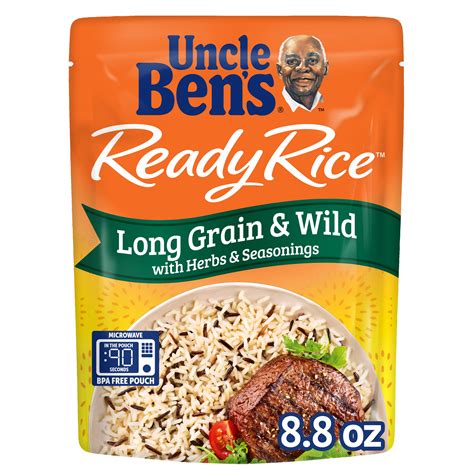 Uncle Ben's Ready Rice Long Grain & Wild Rice, 8.8 oz - Walmart.com