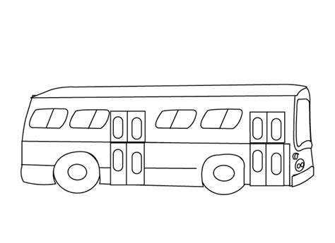 Bus coloring pages to download and print for free