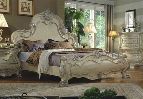 McFerran Home Furnishing - 5 Piece White Bedroom Set - B1601-5KSET - Victorian - Bedroom ...