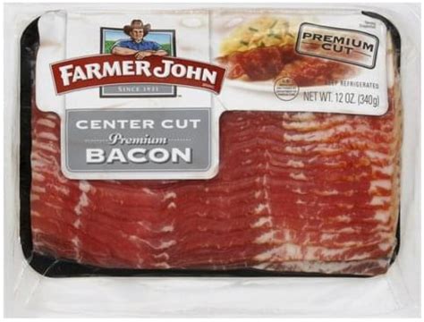 Farmer John Premium, Center Cut Bacon - 12 oz, Nutrition Information ...