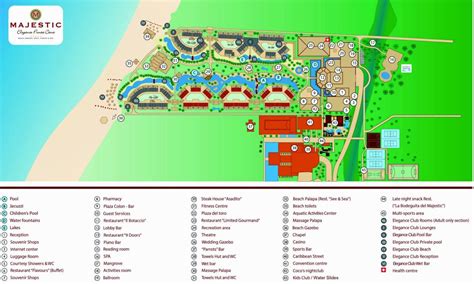 Majestic Elegance Punta Cana resort map - Guide To DR