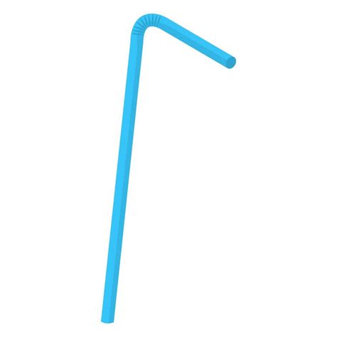 blue straw cartoon vector object 4557463 Vector Art at Vecteezy