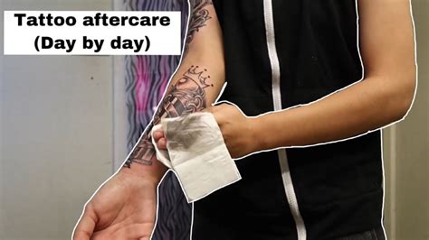 Tattoo aftercare (day by day) - YouTube