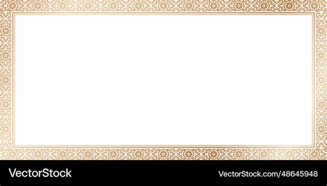 Rectangle ornamental border frame Royalty Free Vector Image