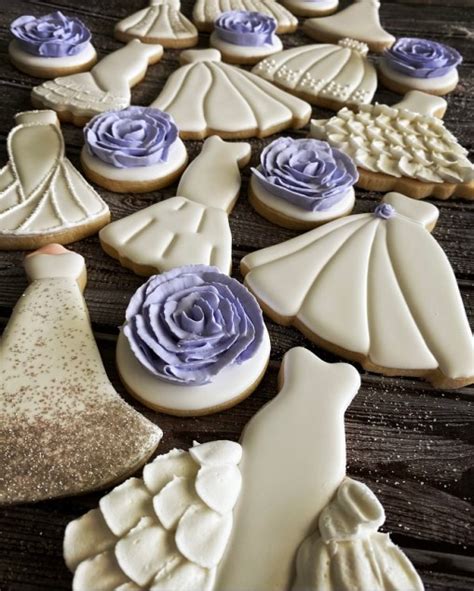 Stunning Wedding Dress Cookies Made For The Big Day - Your Baking Bestie