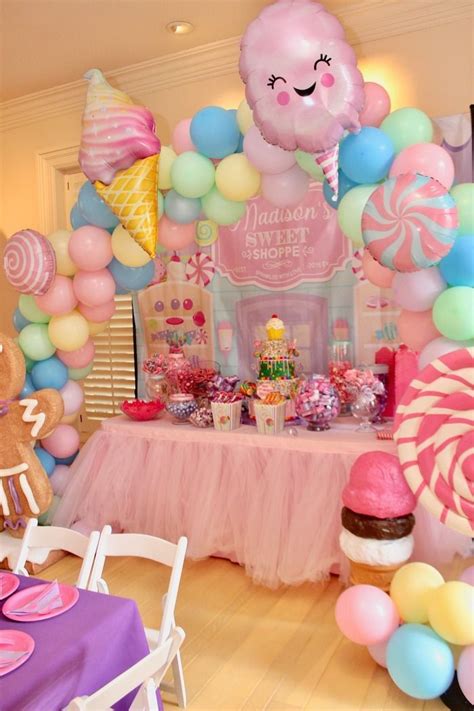 Whimsical Candyland Birthday Party | Candy birthday party, Candy theme ...