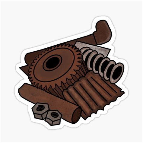 "Rust scrap money drawing " Sticker for Sale by mommaKart | Redbubble