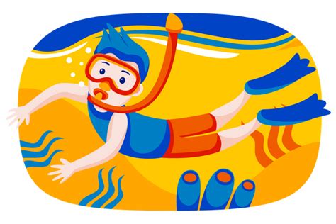 15 Boy Enjoying Scuba Diving Illustrations - Free in SVG, PNG, EPS ...