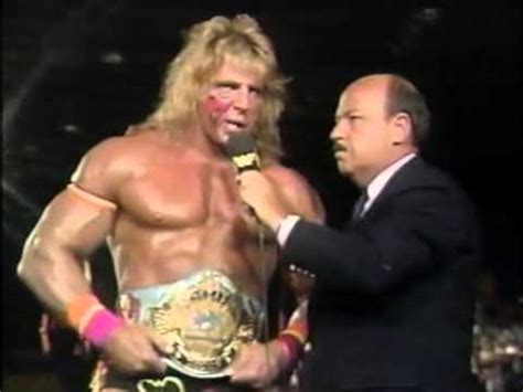 Mean Gene Okerlund interviews Ultimate Warrior about Rick Rude (08-19 ...