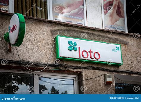 Loto Loteria Romana Logo on a Local Gambling Parlor of Caransebes ...