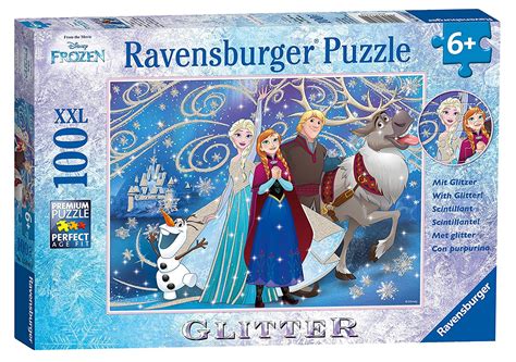 Disney Frozen 'Glitter' XXL 100 Piece Jigsaw Puzzle Game 4005556136100