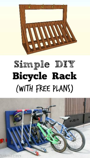 Simple DIY Bicycle Rack (with free plans) - Addicted 2 DIY