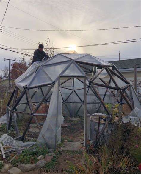 Geodesic Dome Greenhouse Building Review: 12 Years of Use - Northern Homestead