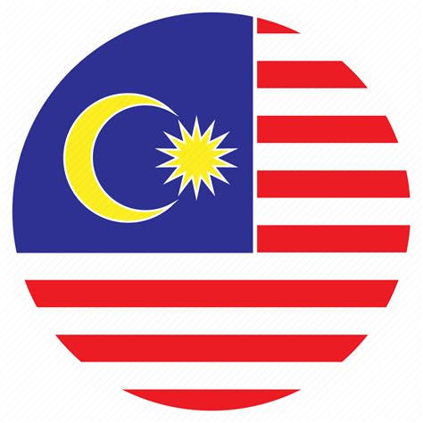 Asia, country, flag, malaysia, nation, round icon - Download on Iconfinder