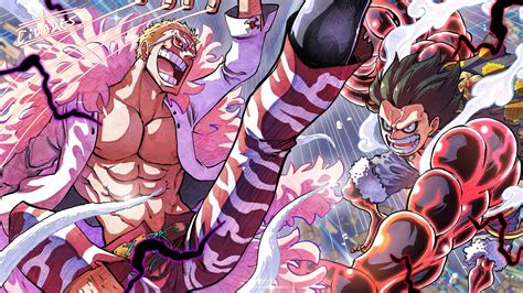 Download Donquixote Doflamingo Monkey D. Luffy Gear Fourth Anime One Piece 4k Ultra HD Wallpaper ...