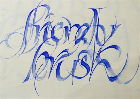 alphabet qi in your calligraphy strokes - calligraphy by rainer wiebe - calligraphy masters ...