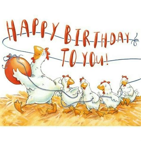 Chicken bday | Alles gute zum geburtstag illustration, Alles gute zum geburtstag zitate ...