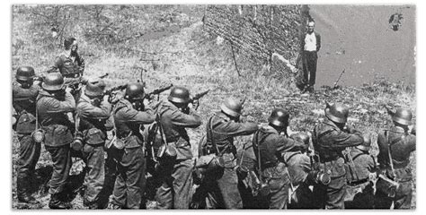 French Resistance member Georges Blind smiles while executed by firing squad 1944 Hand Towel for ...