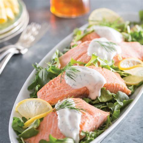 Chilled Poached Salmon Salad with Honey-Yogurt… | National Honey Board