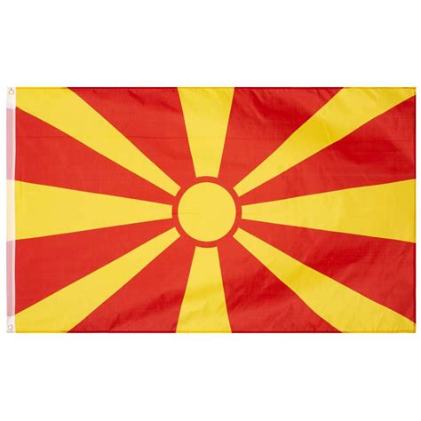 Nordmazedonien Flagge MUWO "Nations Together" 90 x 150 cm | SportSpar