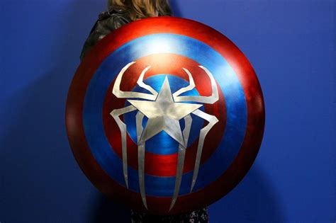 Captain America/Spider-man Spidey Shield | Etsy